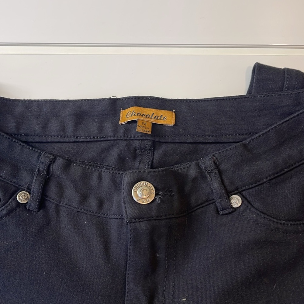 Chocolate Black Skinny Pants - Picture 5 of 5